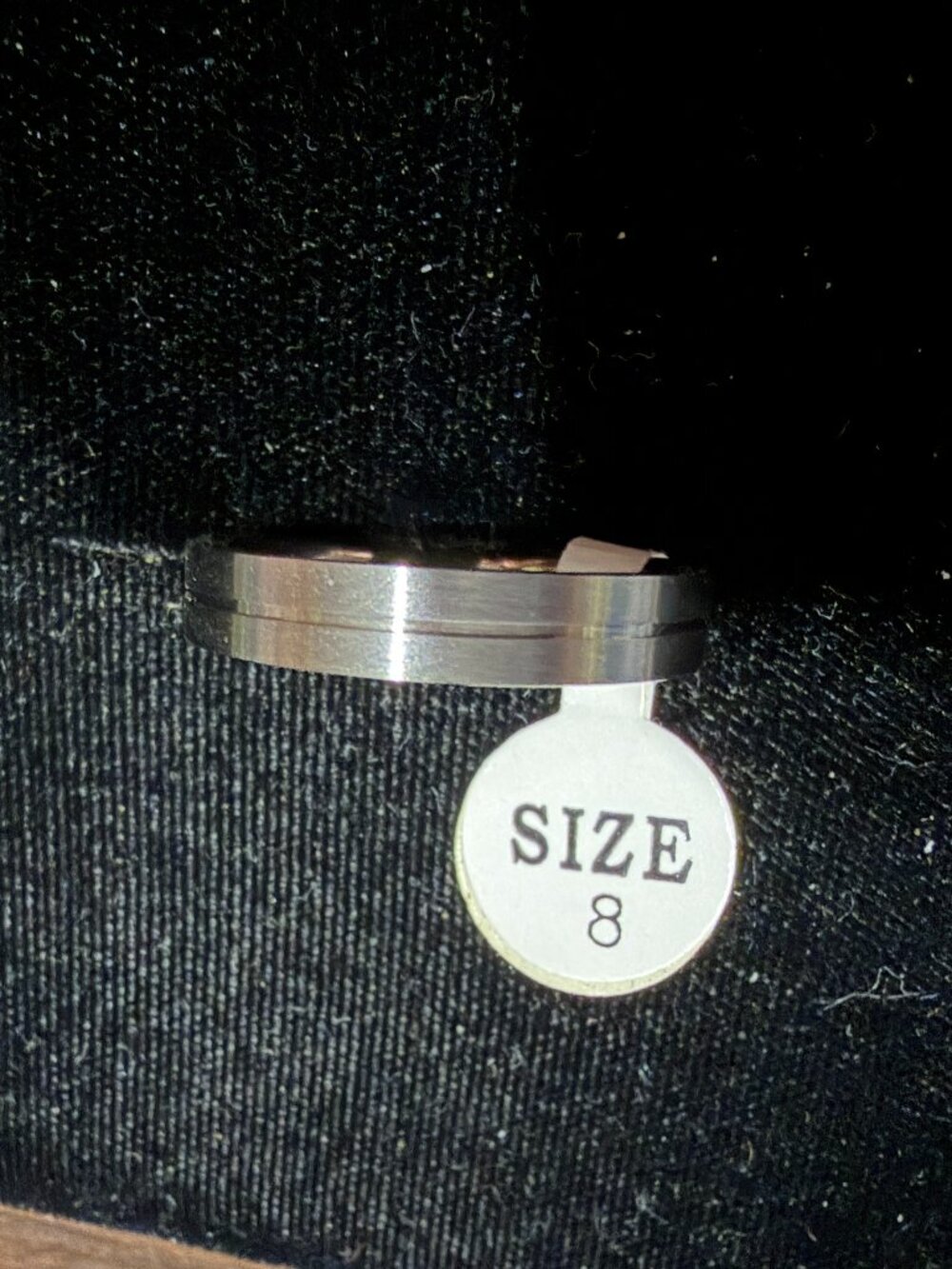 Stainless Steel Band Ring Size 8